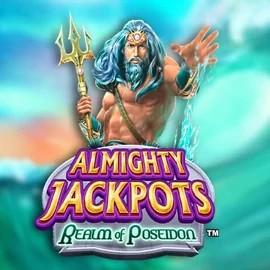 Almighty Jackpots – Realm of Poseidon casino game by Novomatic – featured logo at Azurslot Casino