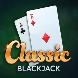 Classic Blackjack online game logo by Red Tiger Gaming on azur-slot.org