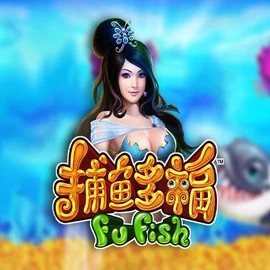 Fu Fish slot logo by Skywind Group at Azurslot Casino