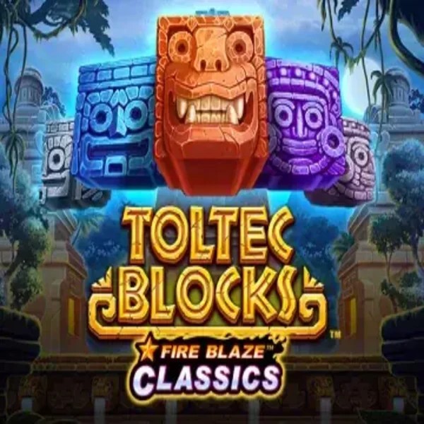 Fire Blaze: Toltec Blocks by Rarestone Gaming, showcased at azur-slot.org – game logo